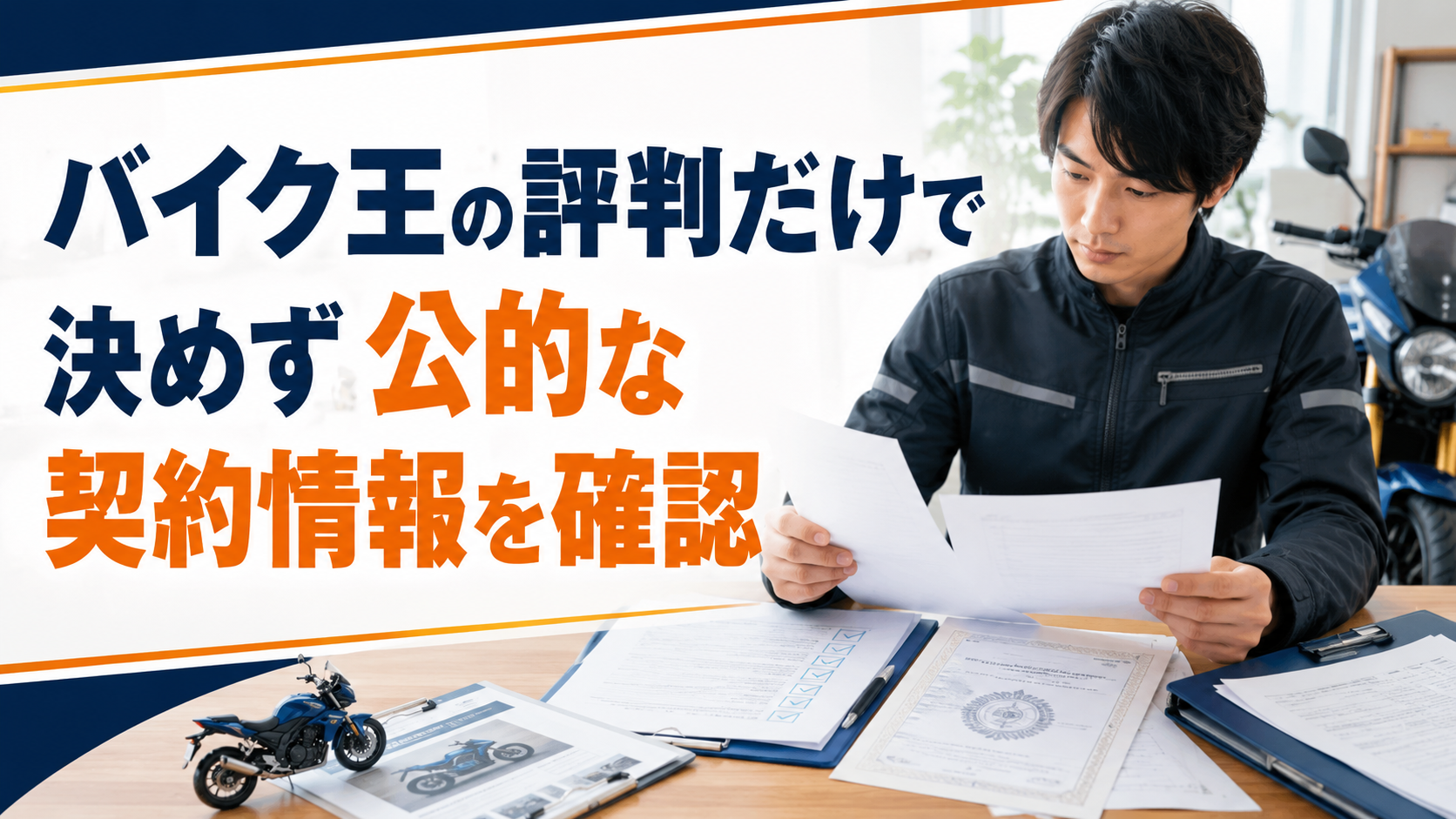 バイク王の評判だけで決めず公的な契約情報を確認