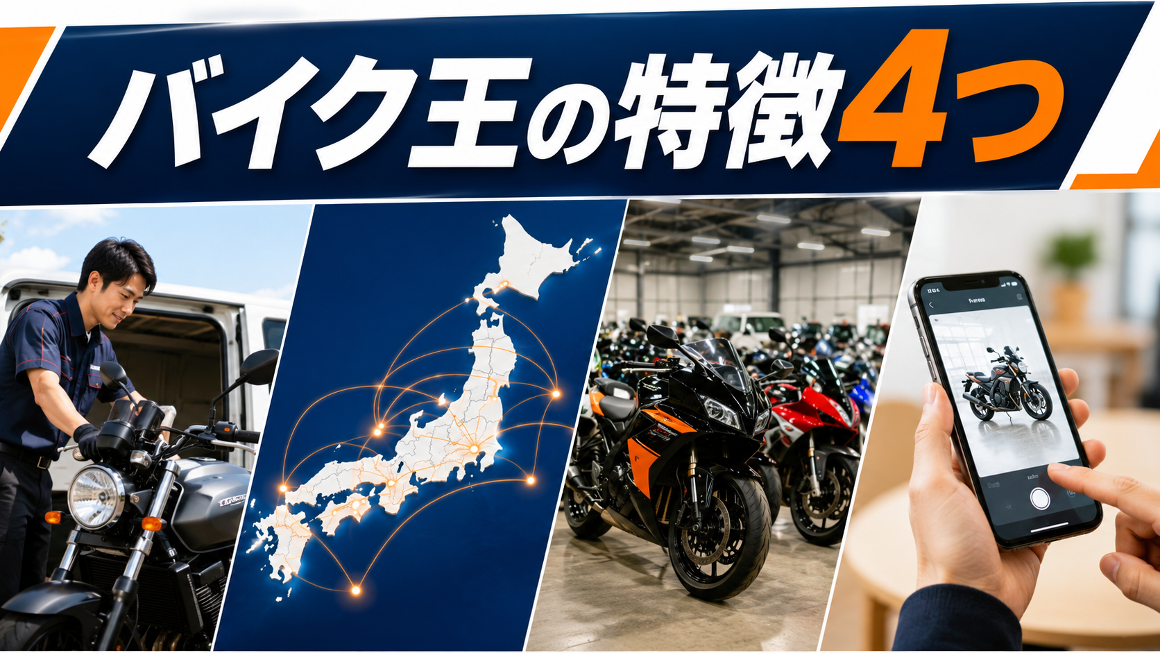 バイク王の特徴4つ