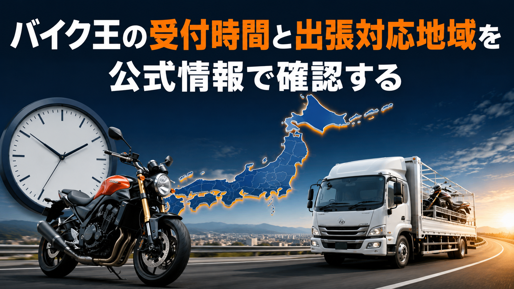 バイク王の受付時間と出張対応地域を公式情報で確認する