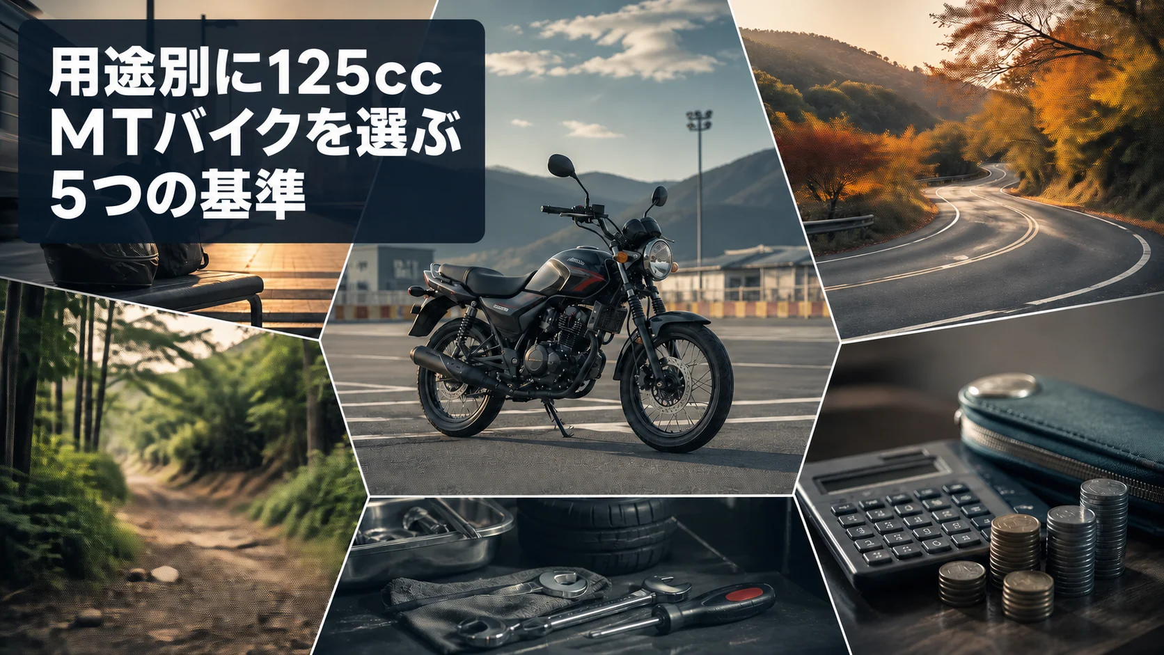 125cc MTバイクを用途別に選ぶ5つの基準のイメージ