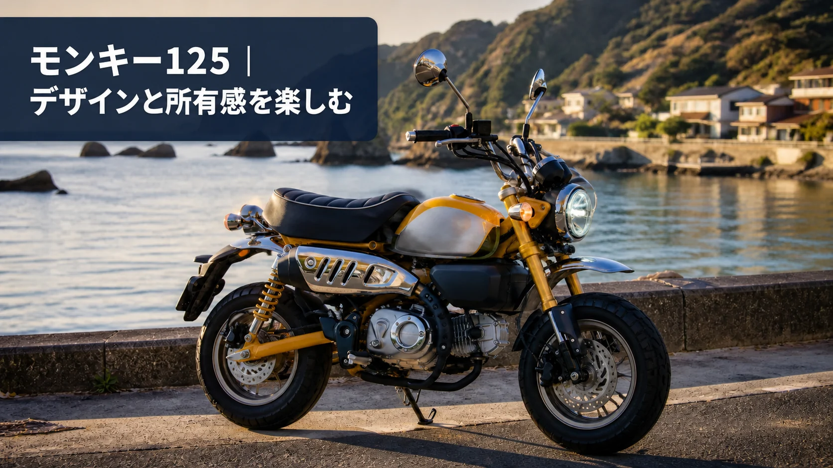 モンキー125をイメージしたレジャーバイクの編集用イラスト