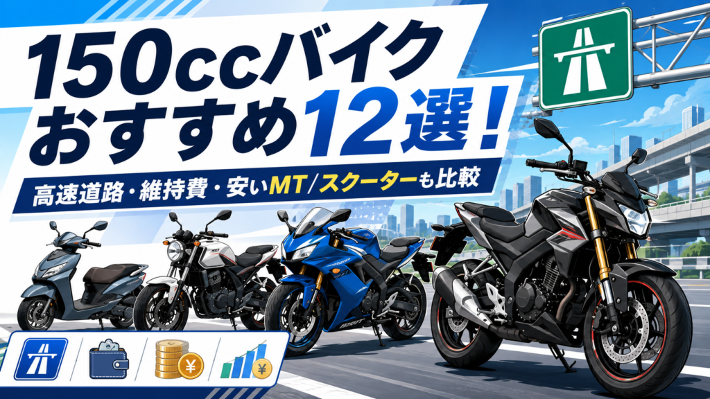 150ccバイクおすすめ12選！高速道路・維持費・安いMTスクーターも比較