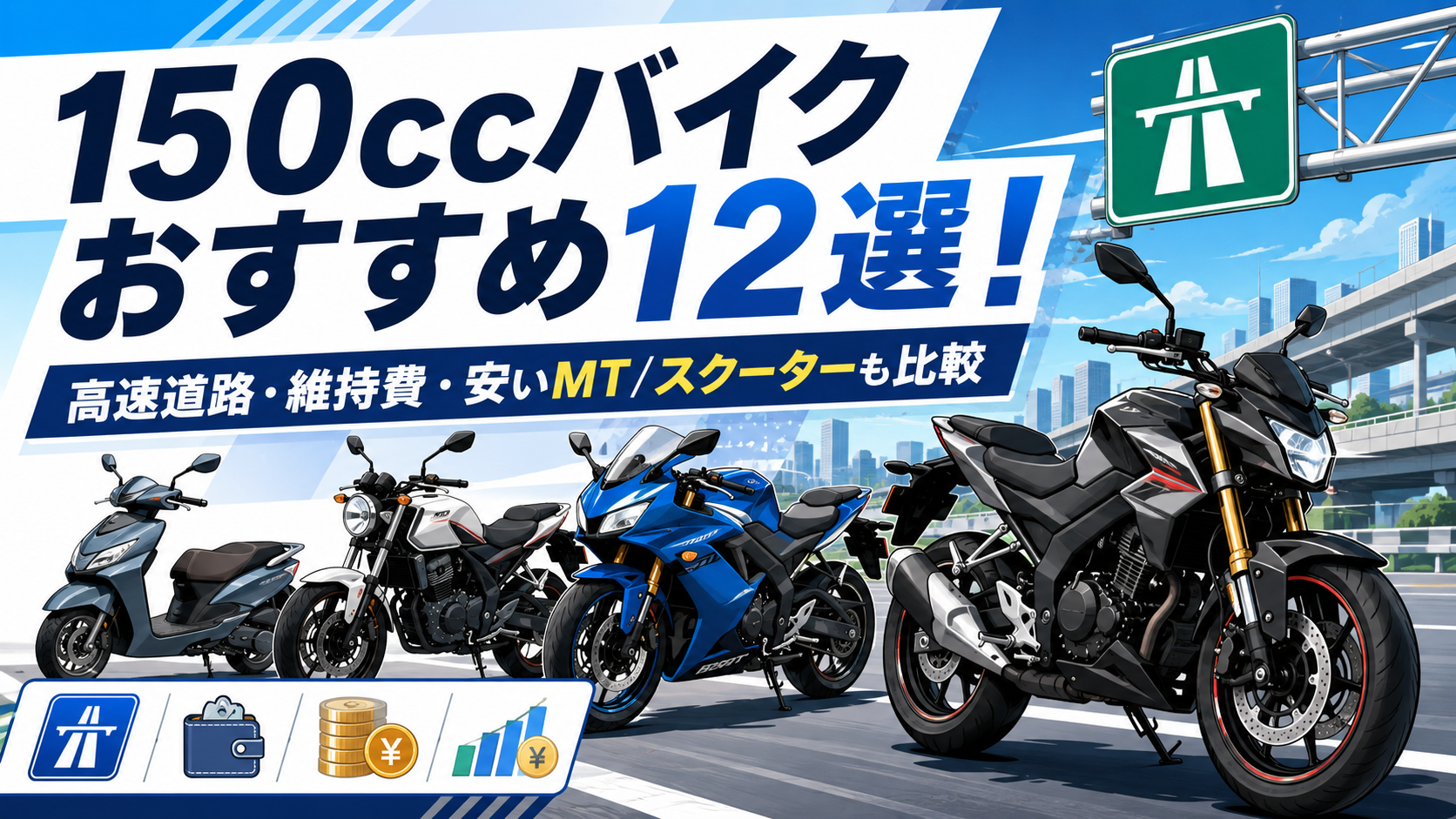 150ccバイクおすすめ12選！高速道路・維持費・安いMTスクーターも比較