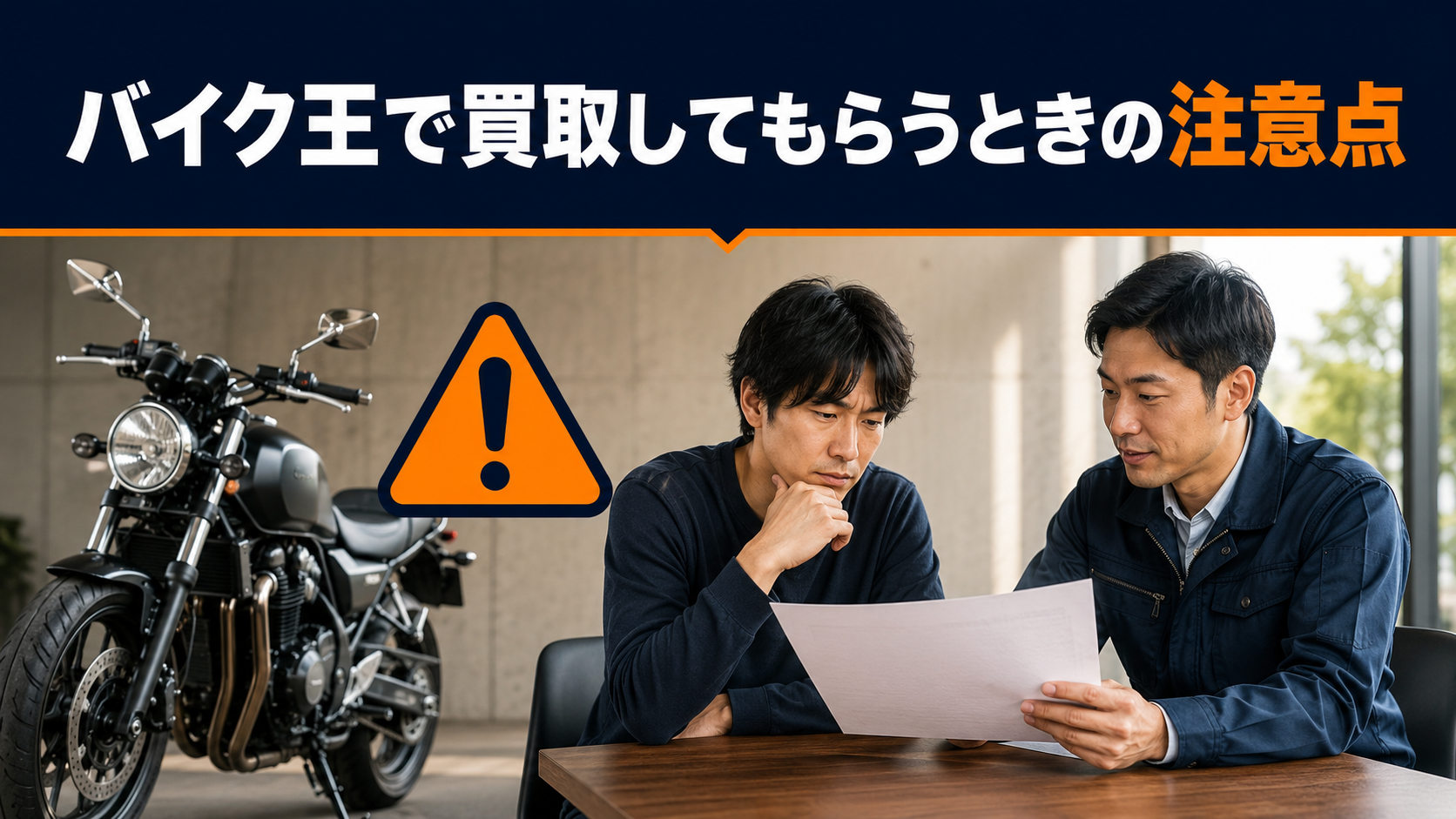 バイク王で買取してもらうときの注意点