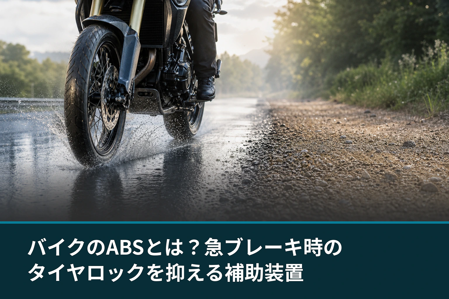 バイクのABSとは？急ブレーキ時のタイヤロックを抑える補助装置