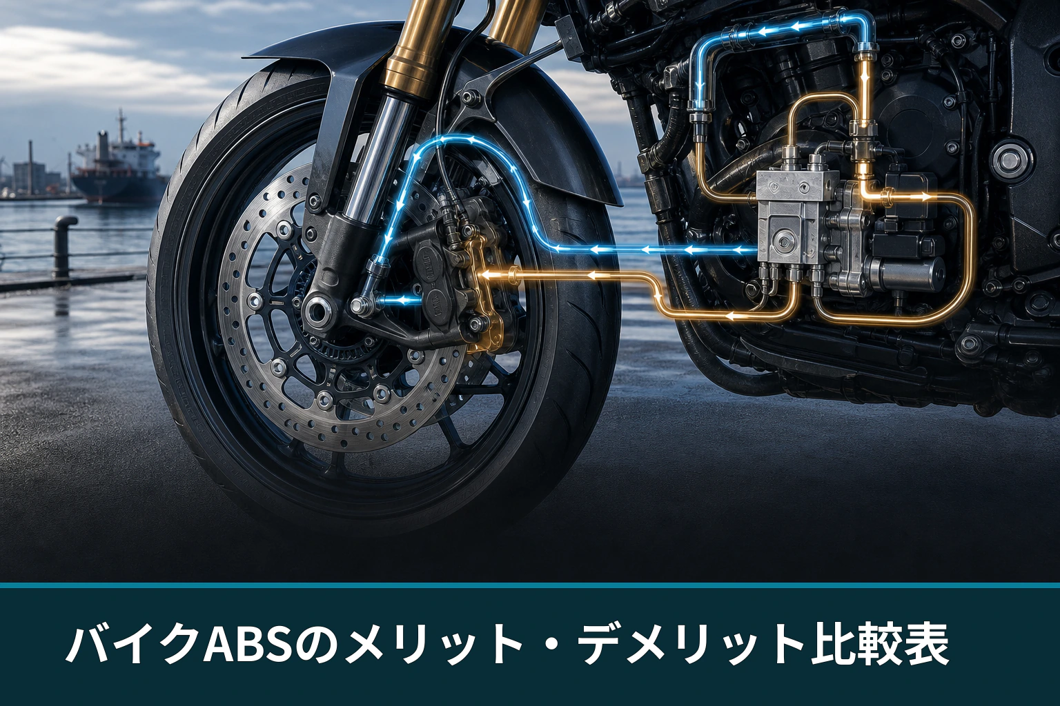 バイクABSのメリット・デメリット比較表