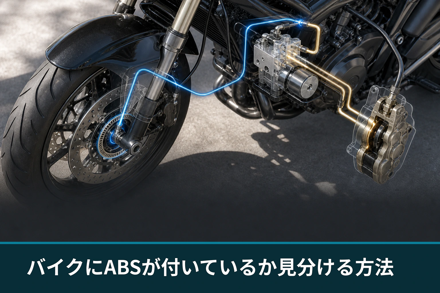 バイクにABSが付いているか見分ける方法