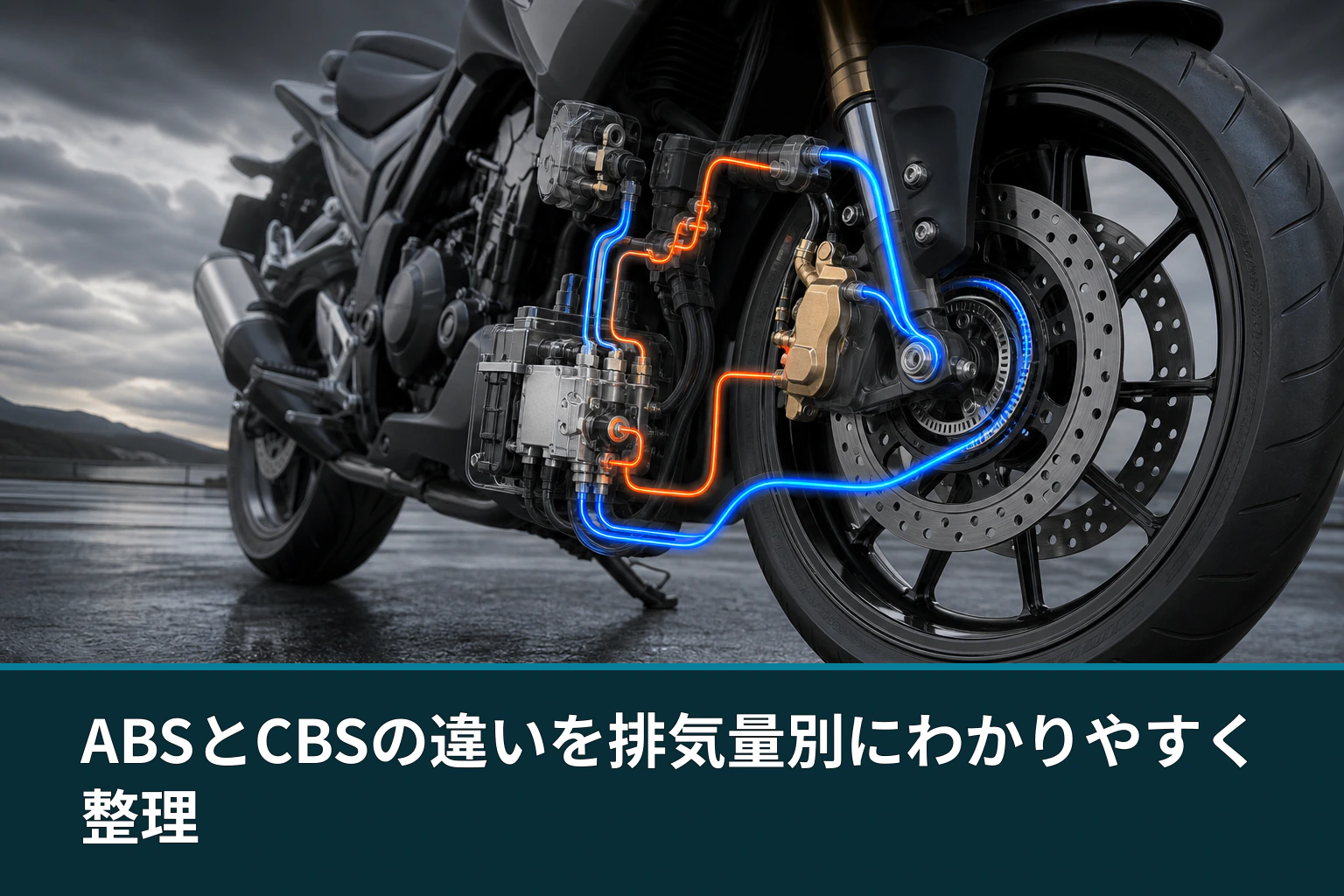 ABSとCBSの違いを排気量別にわかりやすく整理