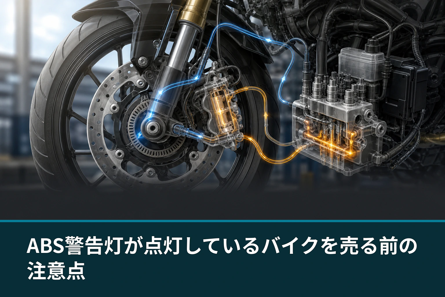 ABS警告灯が点灯しているバイクを売る前の注意点
