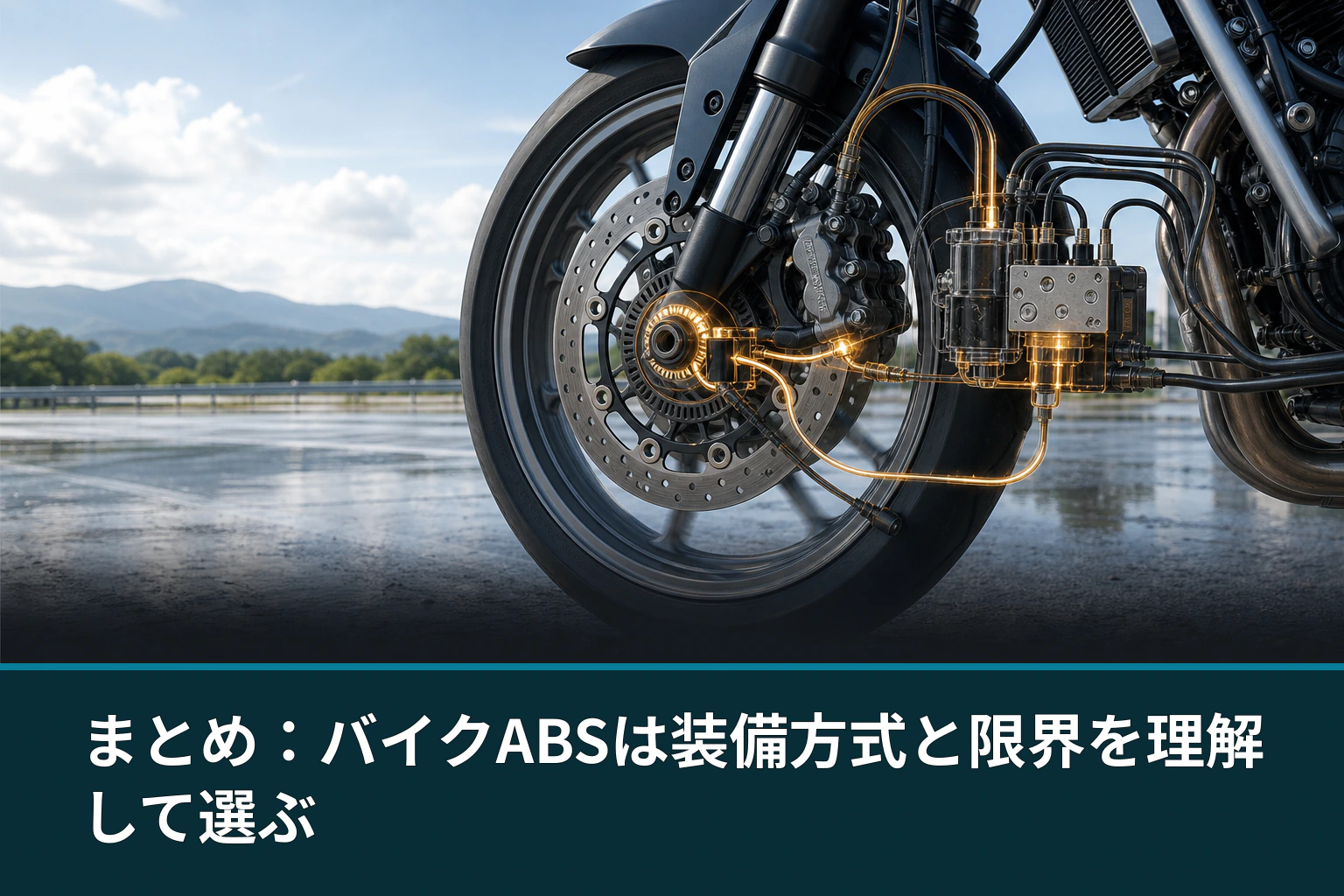 まとめ：バイクABSは装備方式と限界を理解して選ぶ