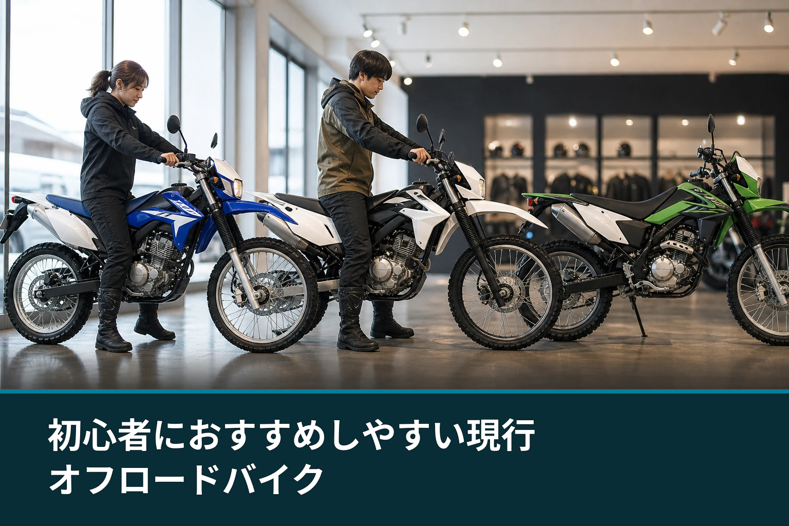 初心者におすすめしやすい現行オフロードバイク