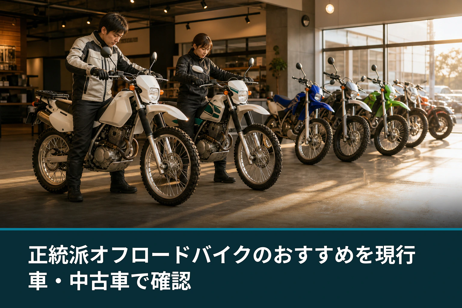正統派オフロードバイクのおすすめを現行車・中古車で確認