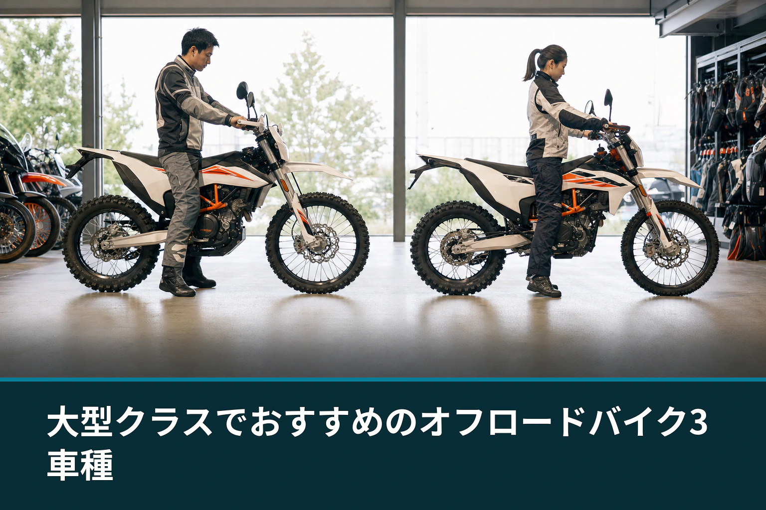 大型クラスでおすすめのオフロードバイク3車種