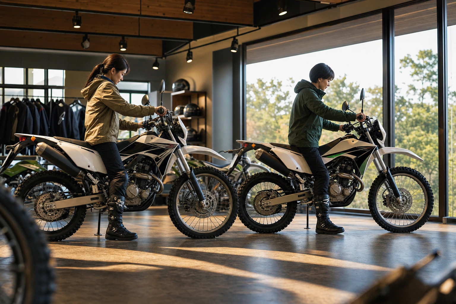 足つきを重視したKawasaki KLX230 SHERPA S