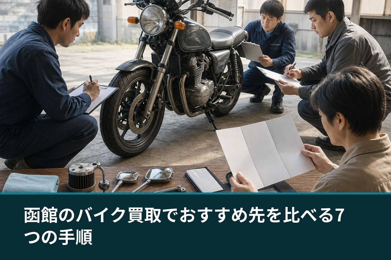函館のバイク買取でおすすめ先を比べる7つの手順