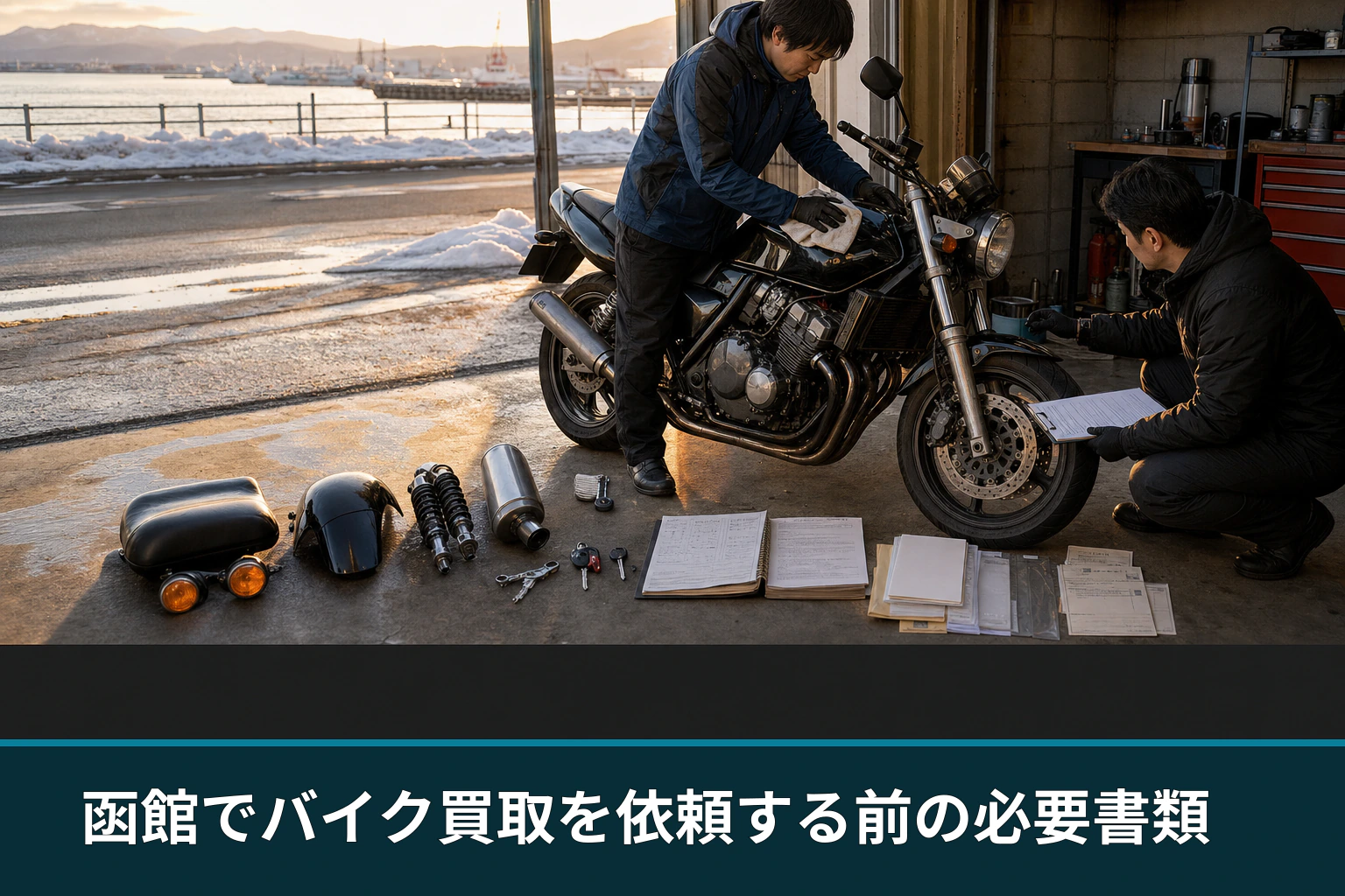 函館でバイク買取を依頼する前の必要書類