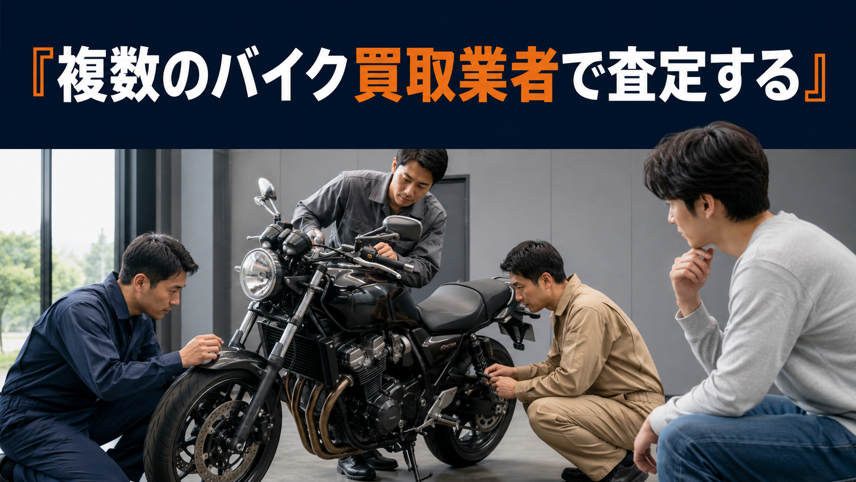 複数のバイク買取業者で査定する