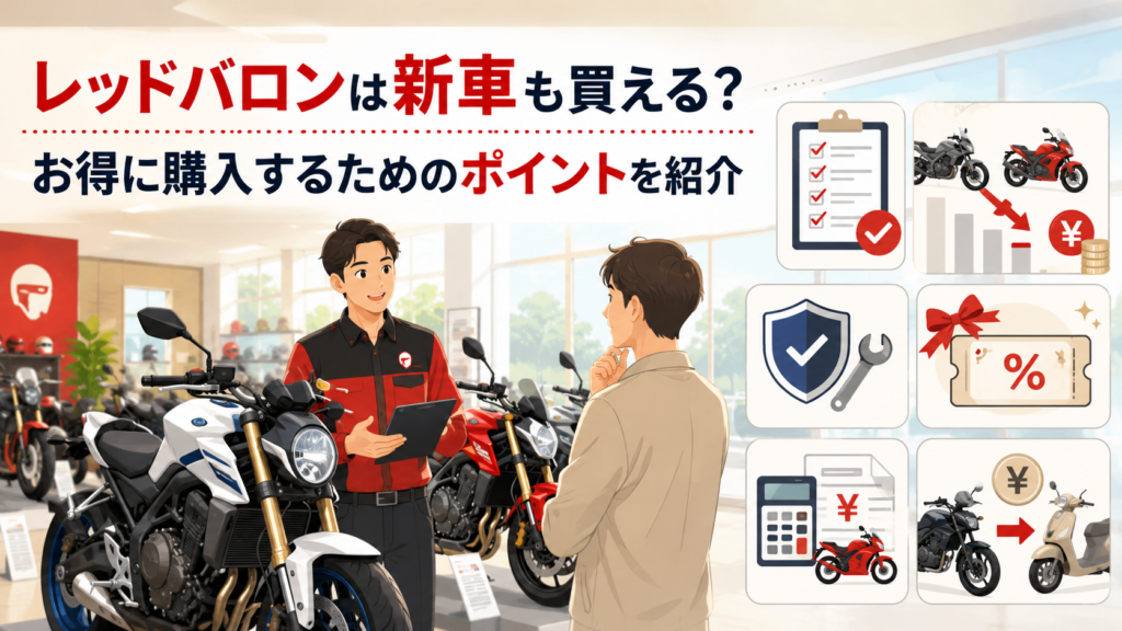 レッドバロンは新車も買える？お得に購入するためのポイントを紹介