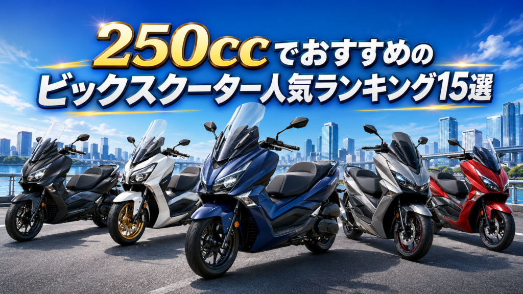 250ccでおすすめのビックスクーター人気ランキング15選