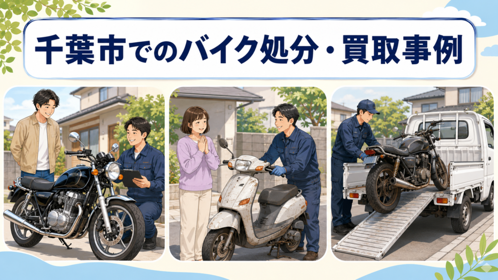 千葉市でのバイク処分・買取事例