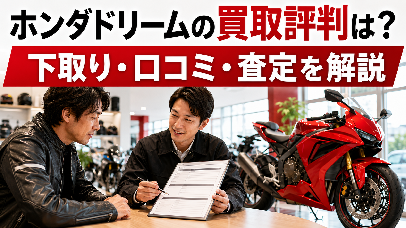 ホンダドリームの買取評判は?下取り・口コミ・査定を解説