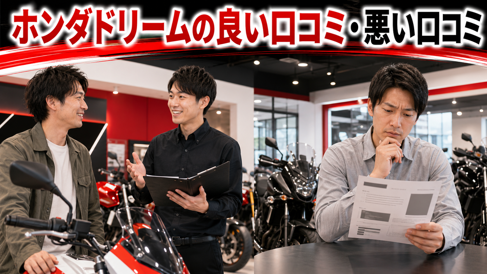 ホンダドリームの良い口コミ・悪い口コミ