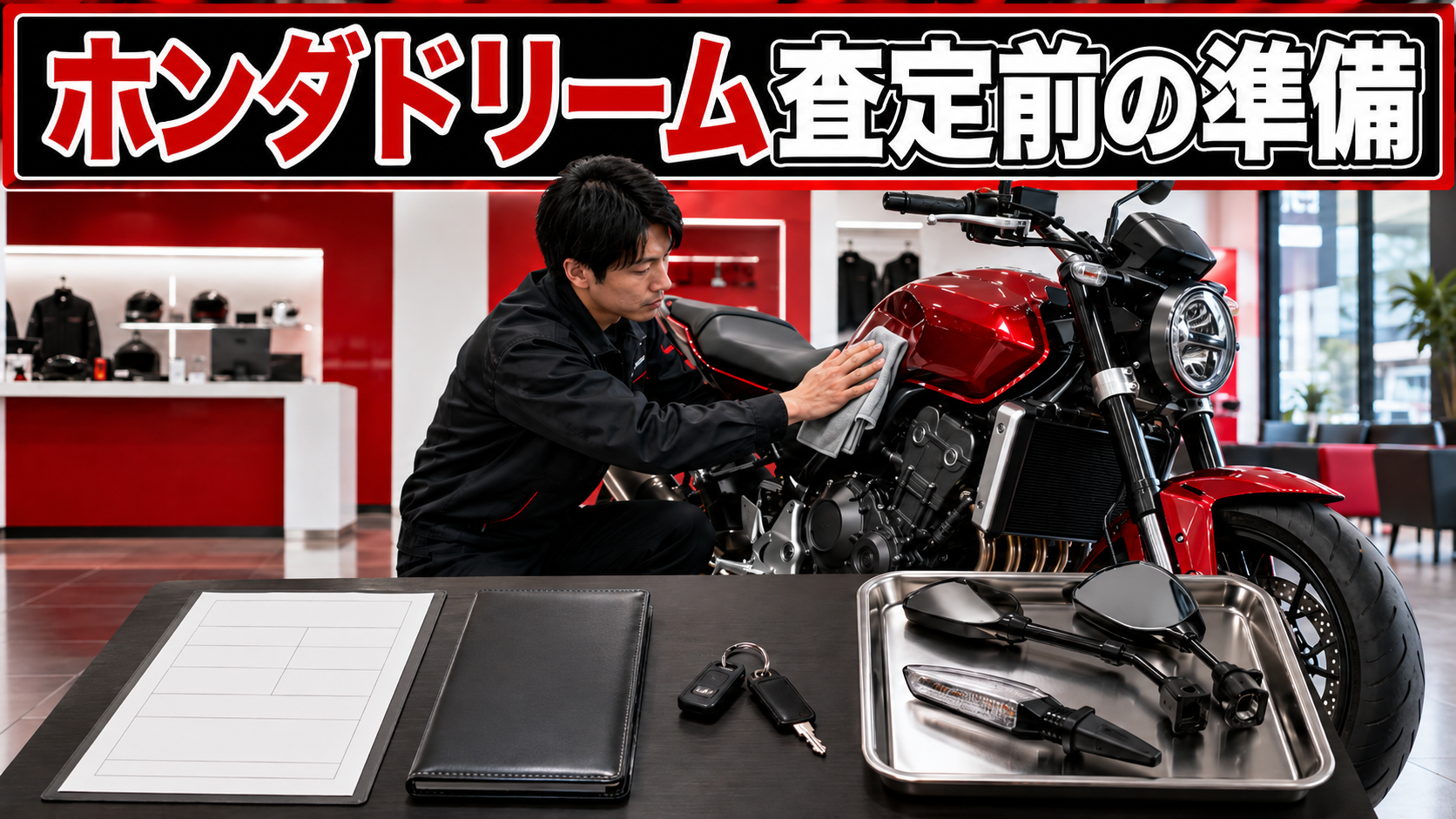ホンダドリーム査定前の準備