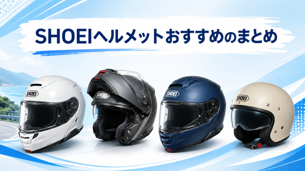 SHOEIヘルメットおすすめのまとめ