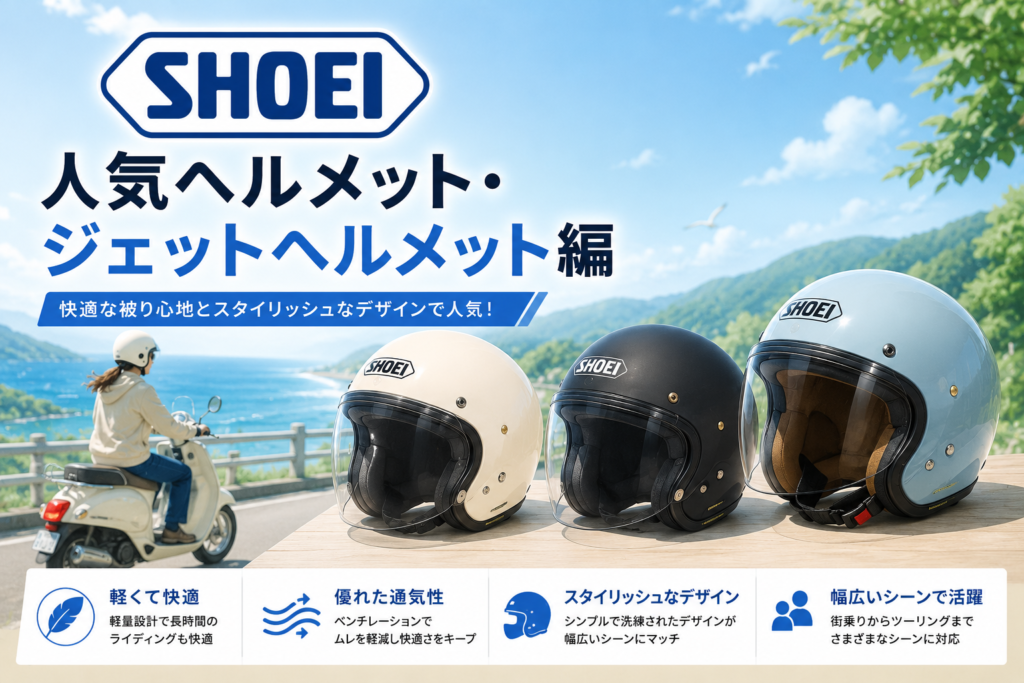 SHOEI人気ヘルメット・ジェットヘルメット編