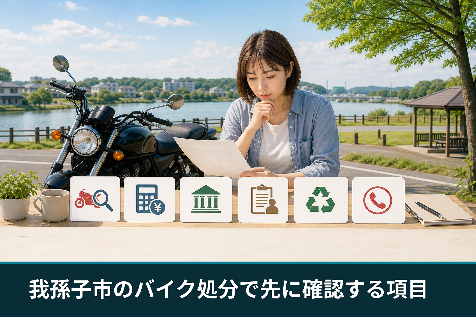 我孫子市のバイク処分で先に確認する項目