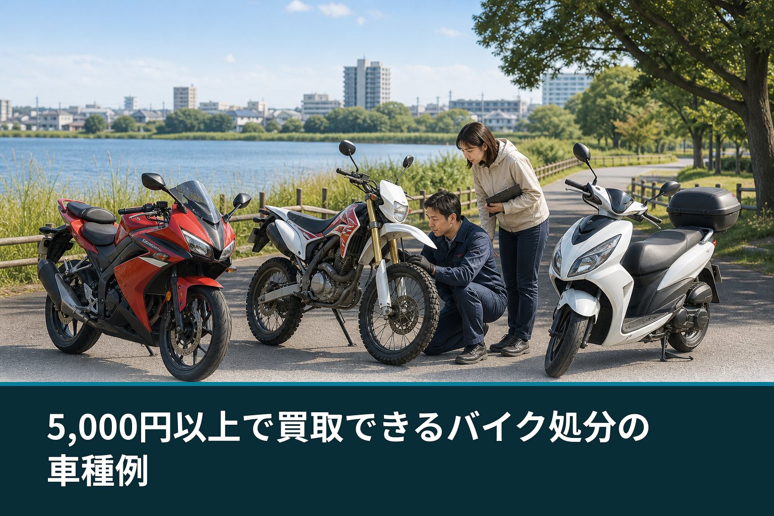 5,000円以上で買取できるバイク処分の車種例