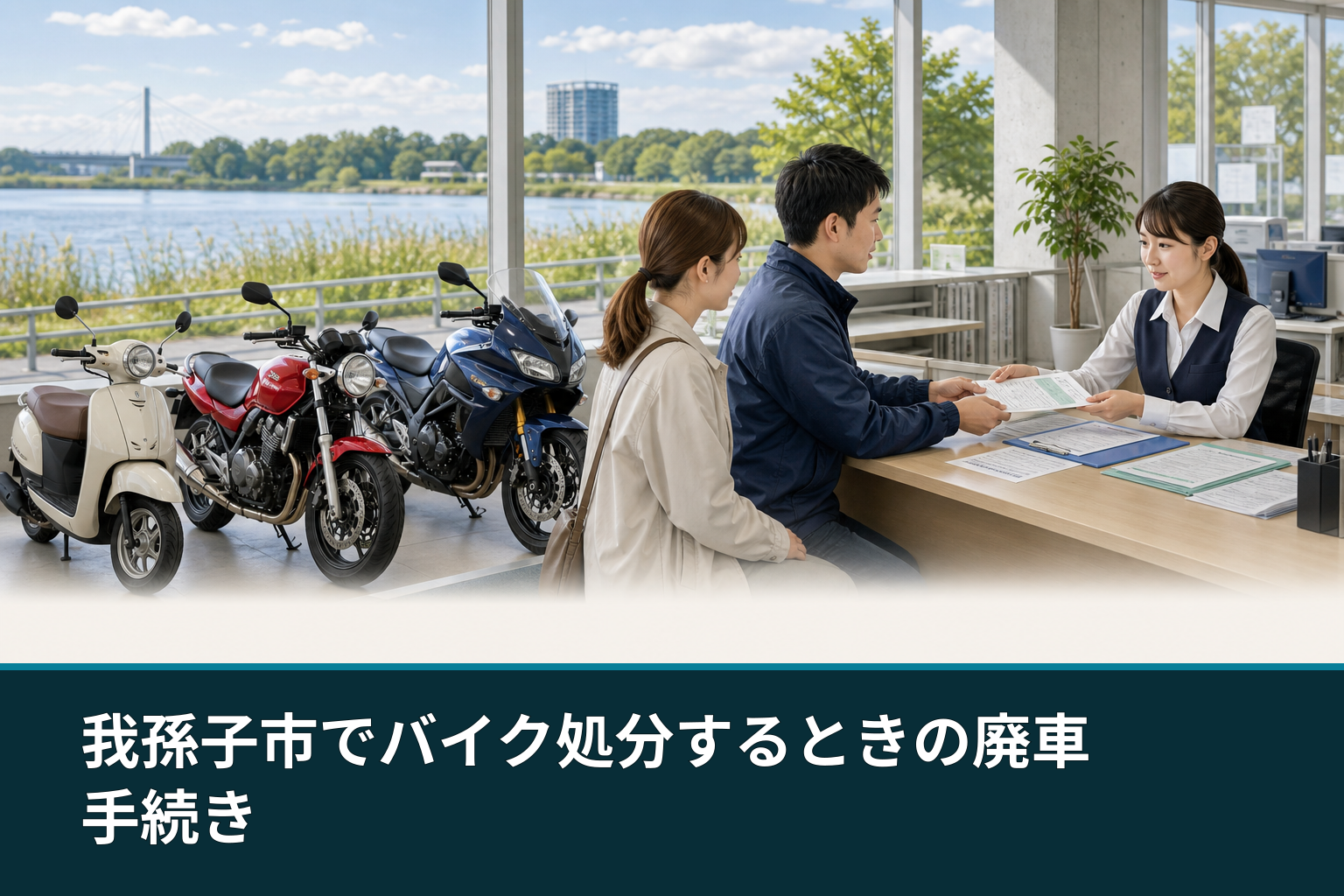 我孫子市でバイク処分するときの廃車手続き