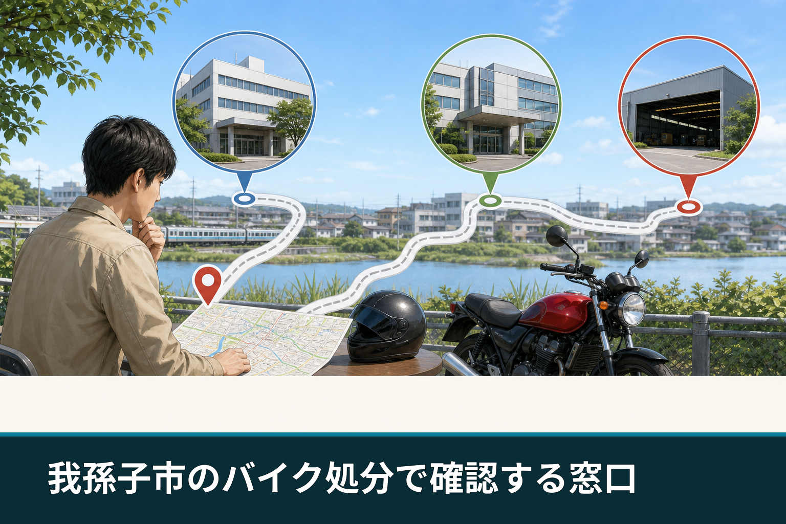 我孫子市のバイク処分で確認する窓口