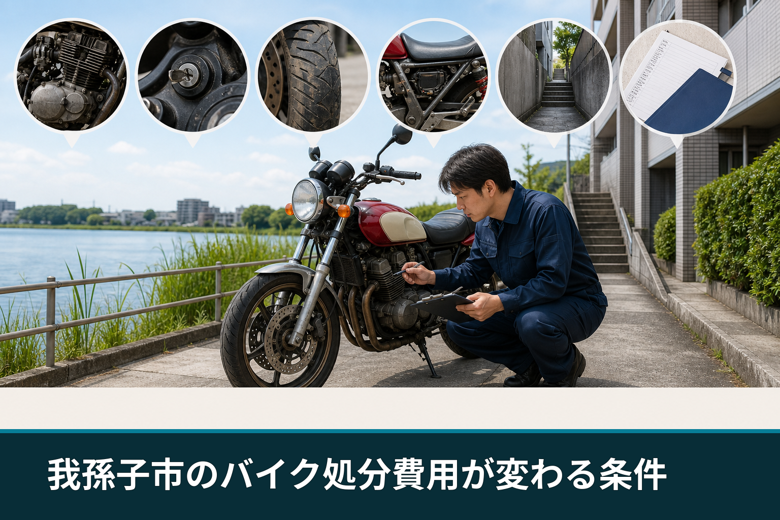 我孫子市のバイク処分費用が変わる条件
