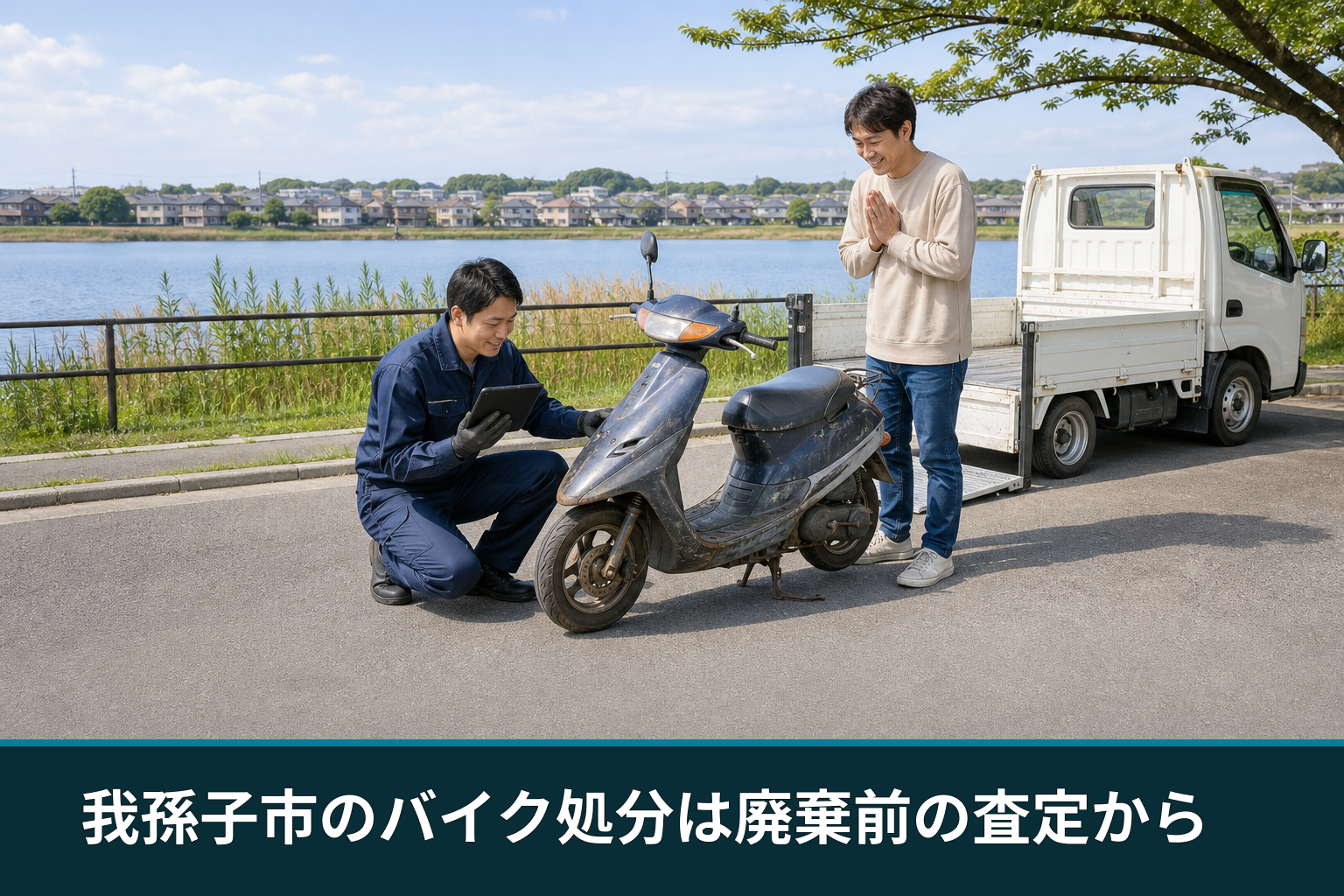 我孫子市のバイク処分は廃棄前の査定から