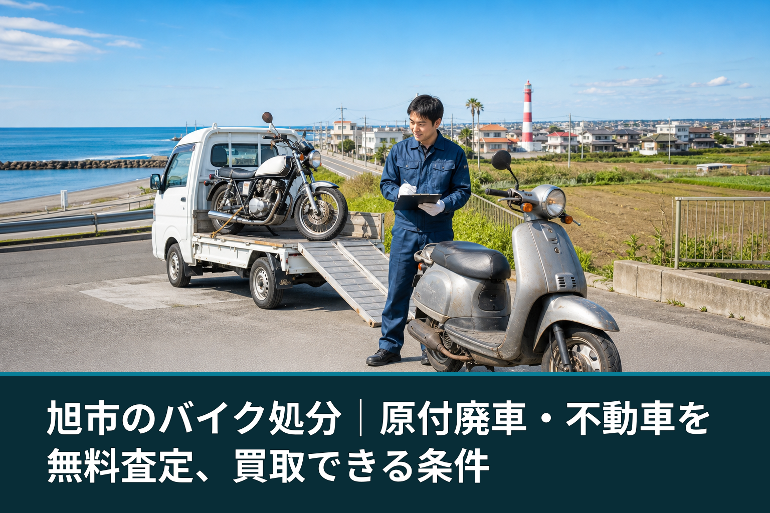 旭市のバイク処分｜原付廃車・不動車を無料査定、買取できる条件