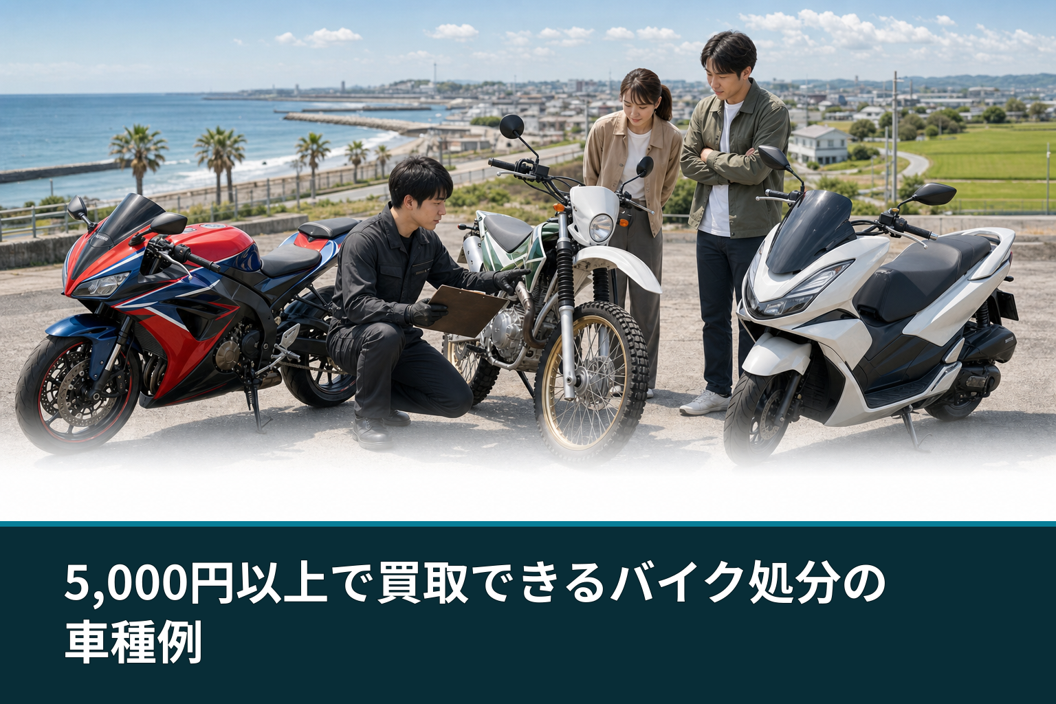 5,000円以上で買取できるバイク処分の車種例