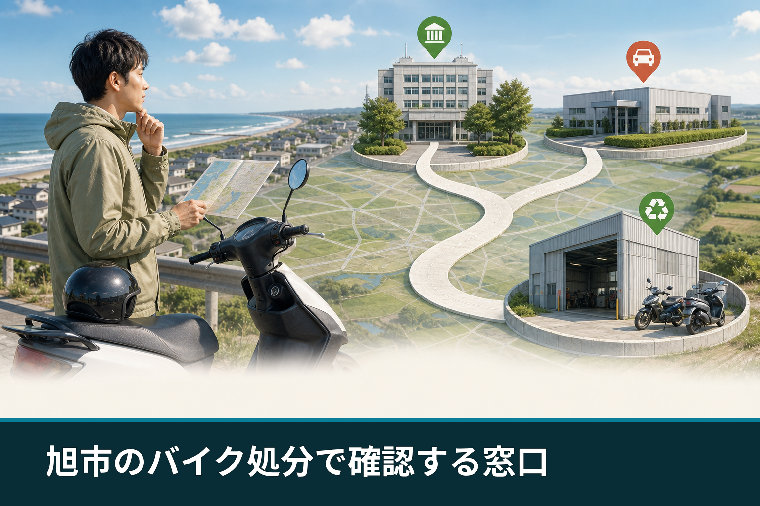 旭市のバイク処分で確認する窓口