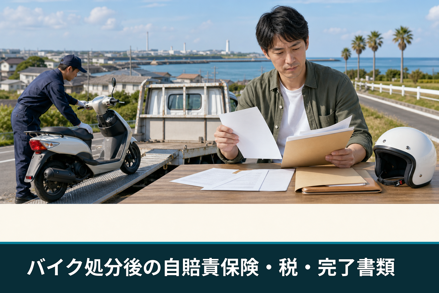 バイク処分後の自賠責保険・税・完了書類