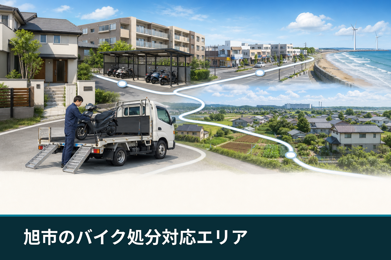 旭市のバイク処分対応エリア