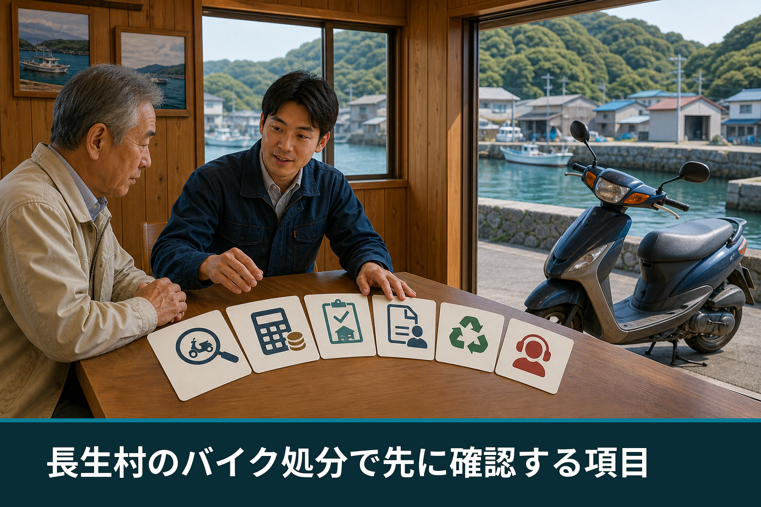 長生村のバイク処分で先に確認する項目