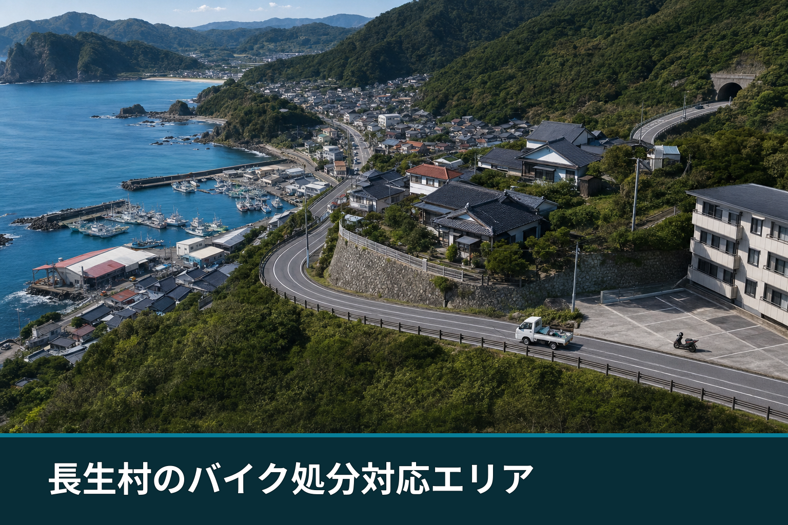長生村のバイク処分対応エリア
