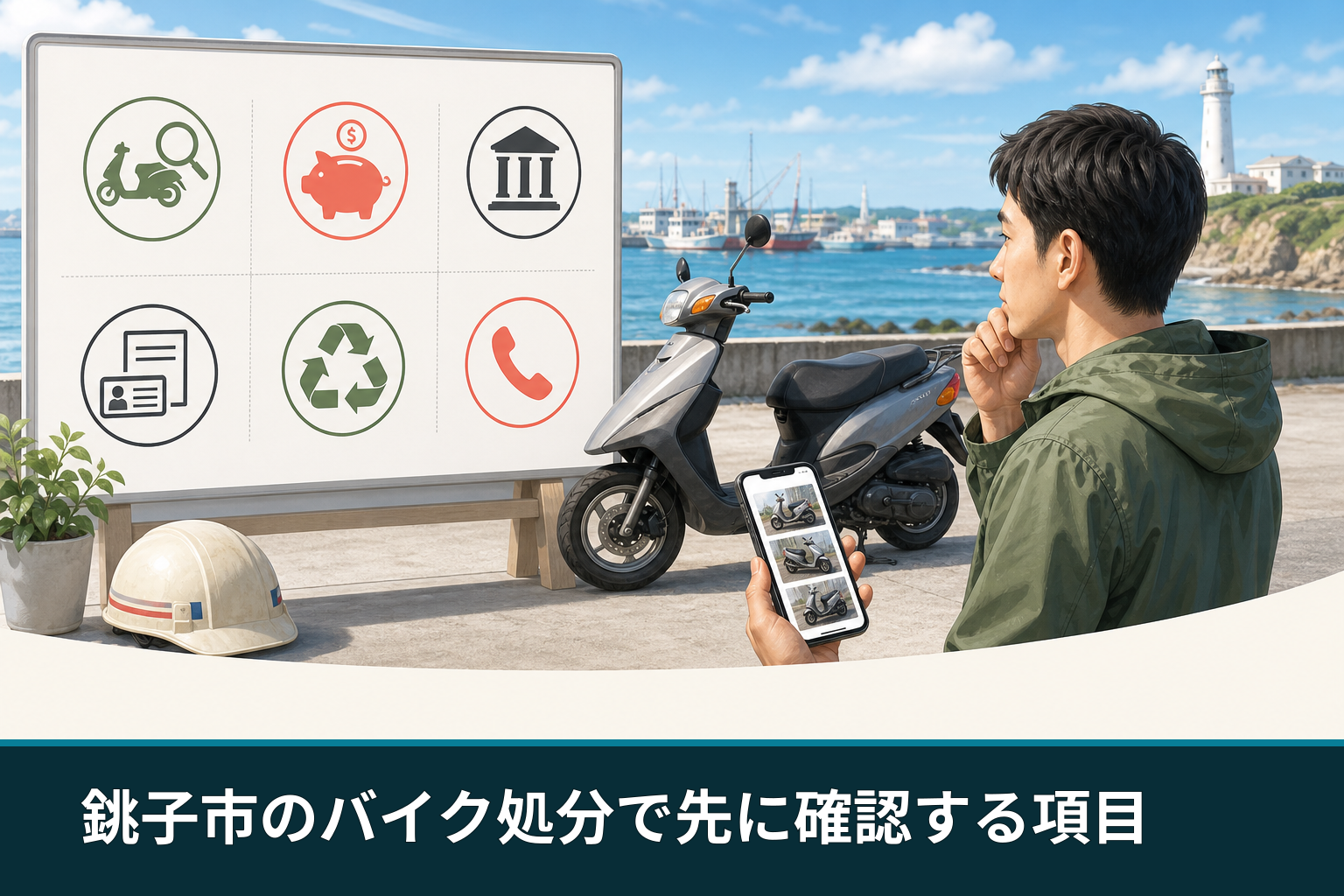 銚子市のバイク処分で先に確認する項目