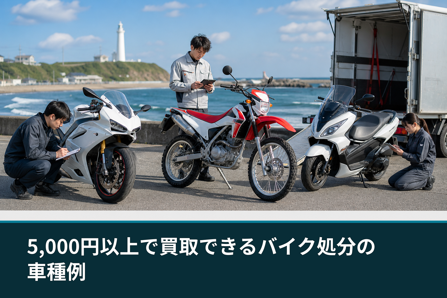 5,000円以上で買取できるバイク処分の車種例