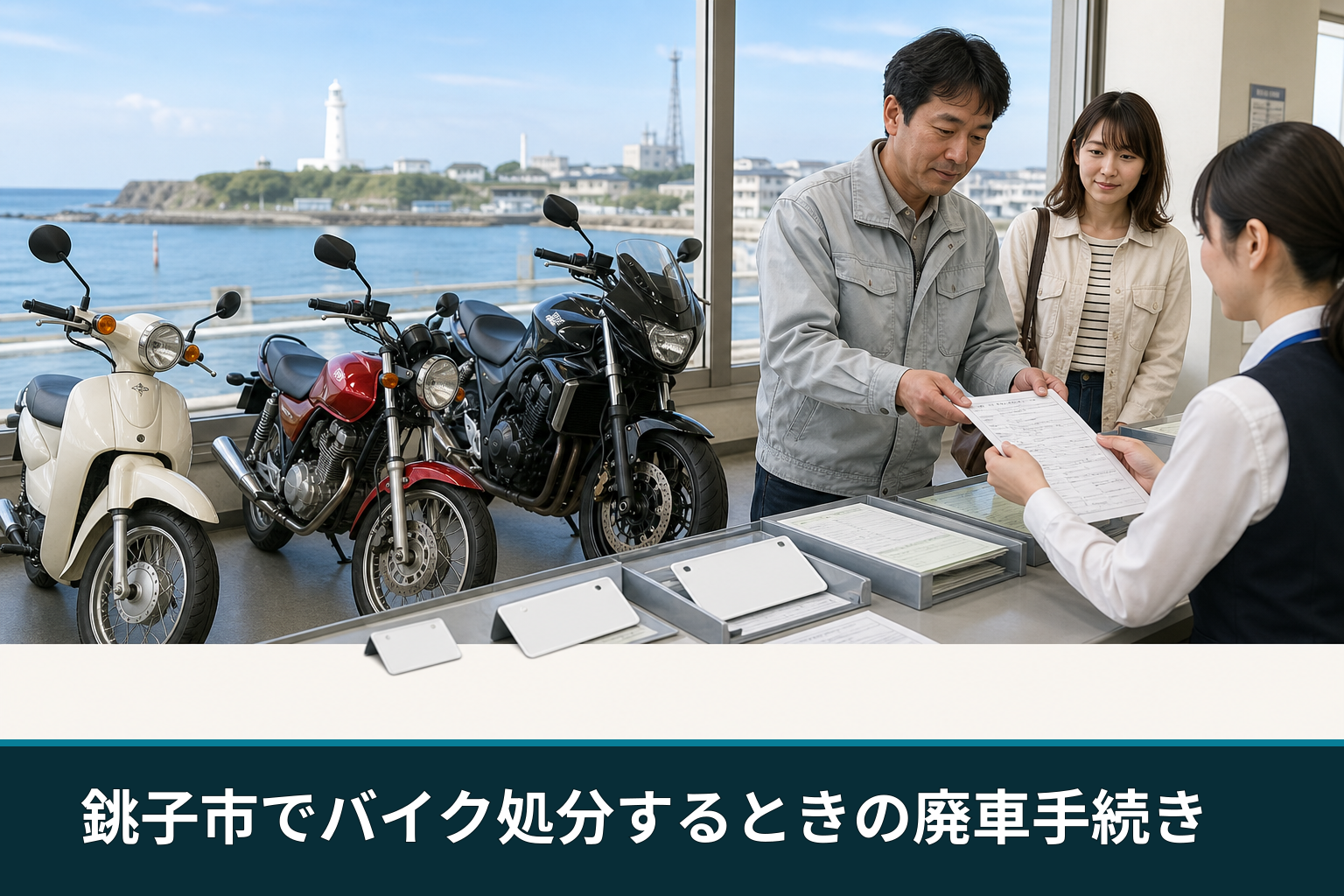 銚子市でバイク処分するときの廃車手続き