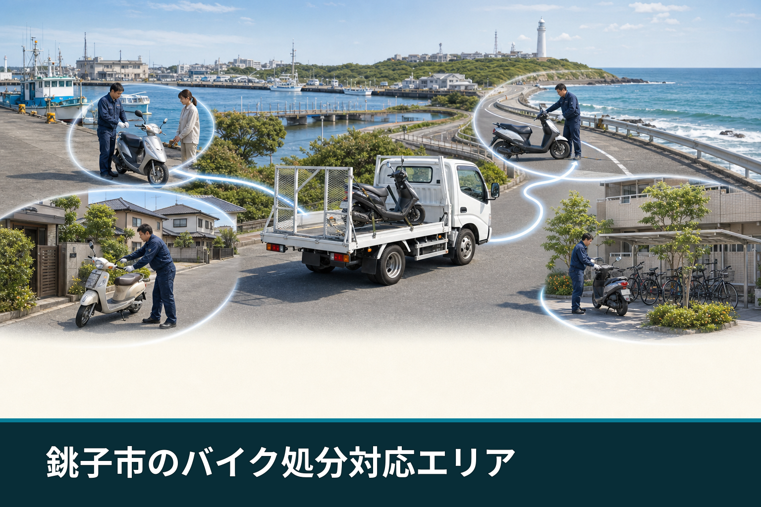 銚子市のバイク処分対応エリア