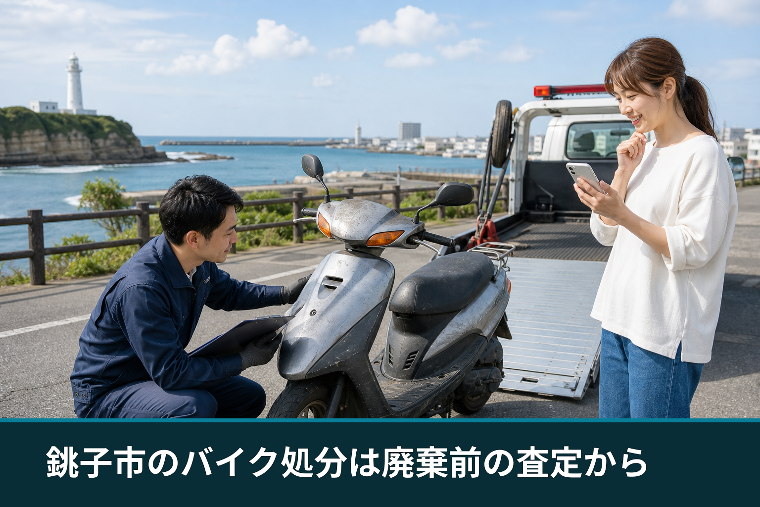 銚子市のバイク処分は廃棄前の査定から