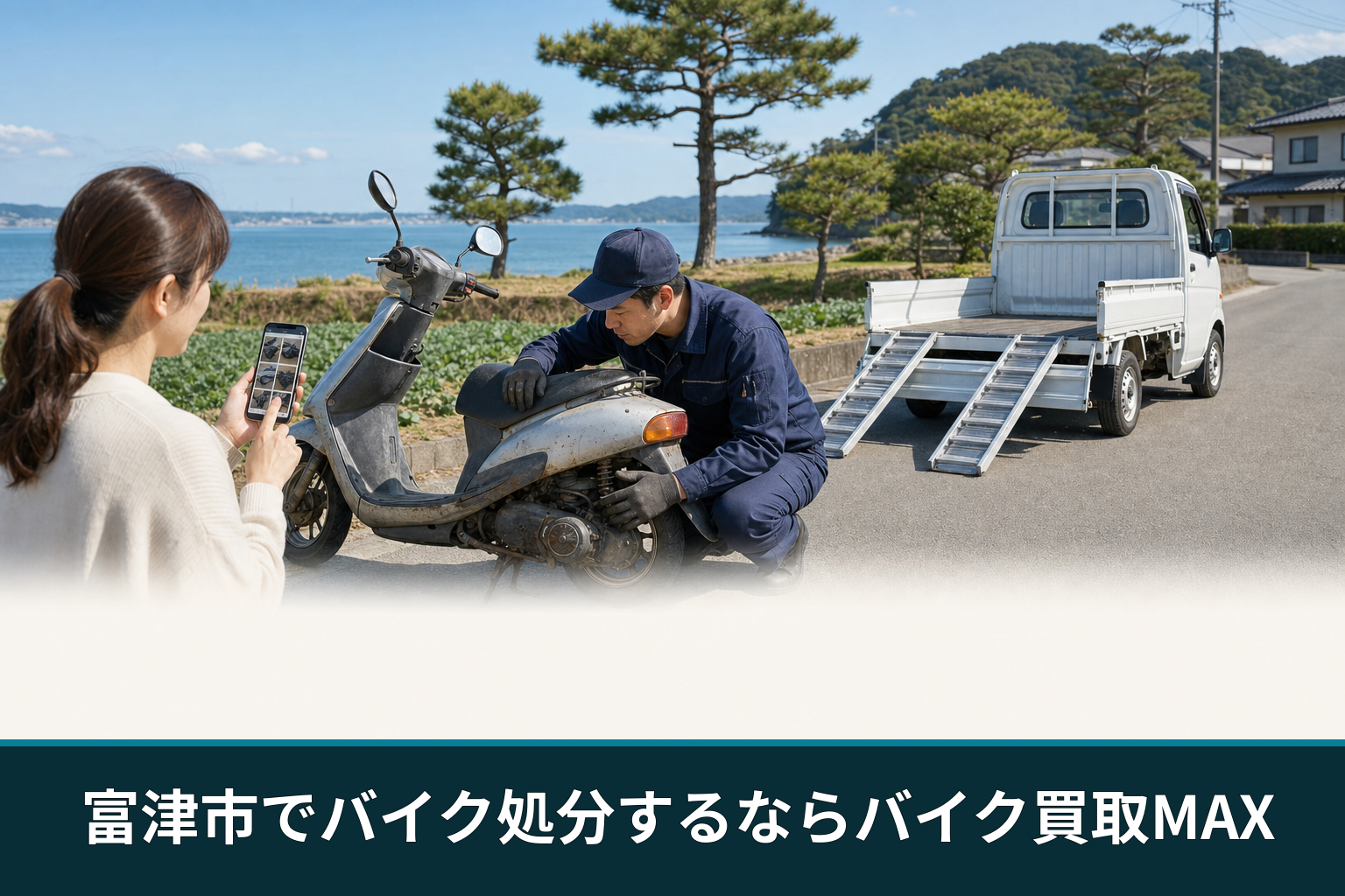 富津市でバイク処分するならバイク買取MAX