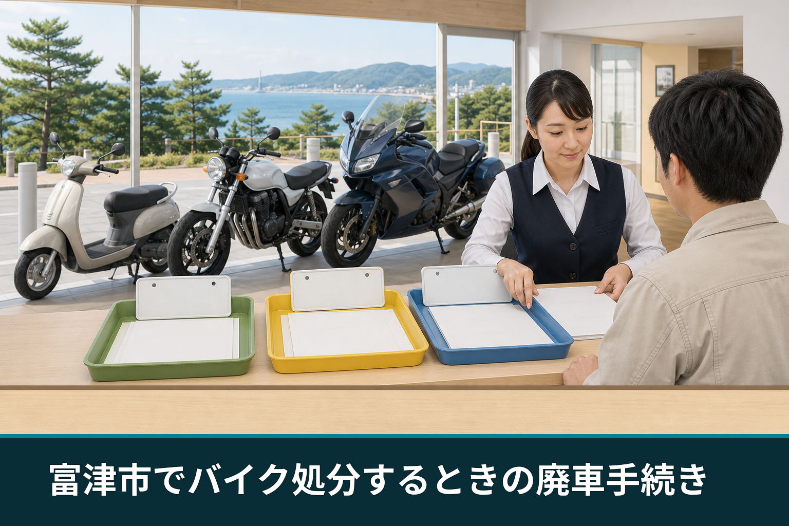 富津市でバイク処分するときの廃車手続き