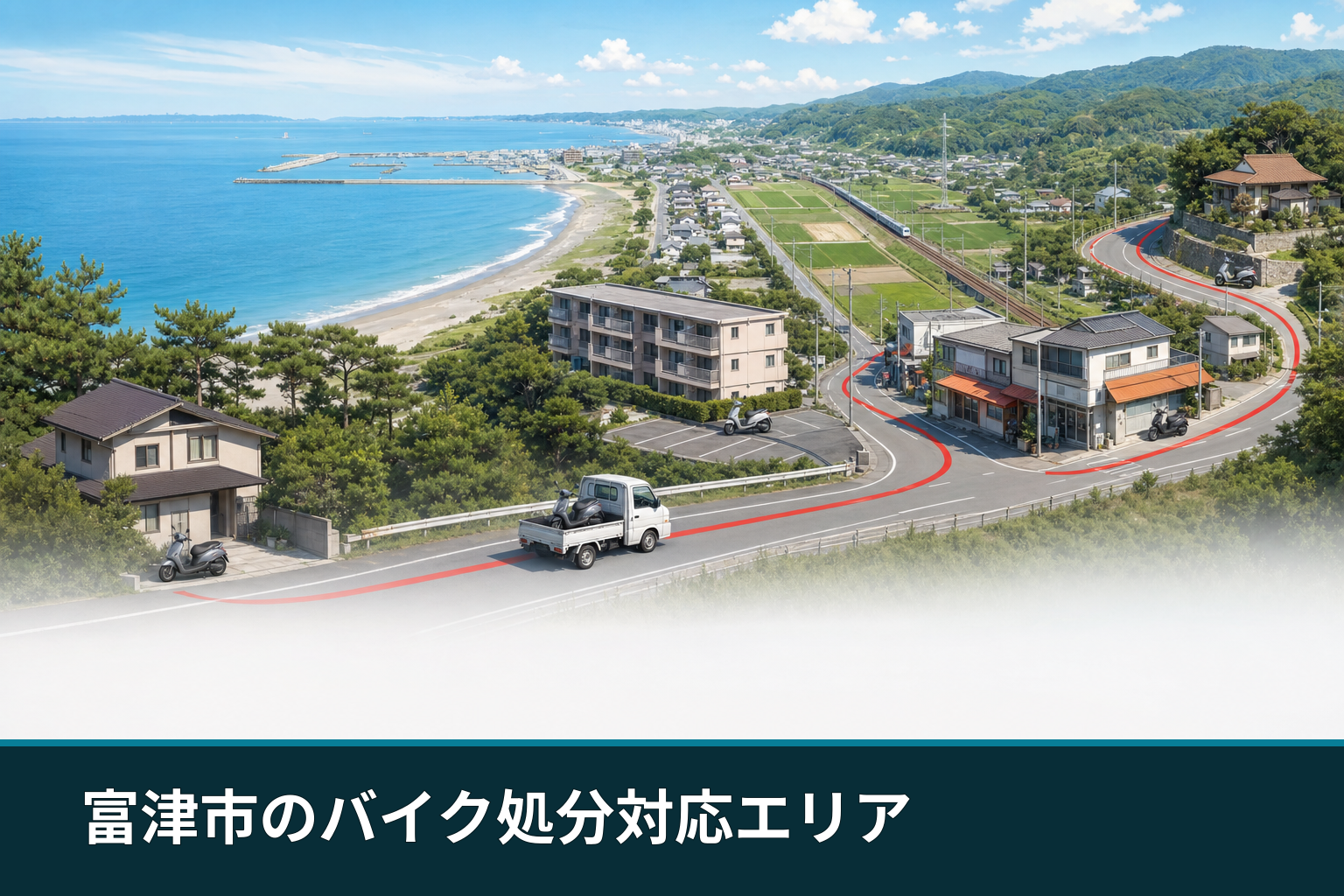 富津市のバイク処分対応エリア